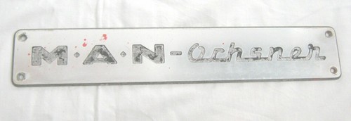 Werbeschild aus alu a n - a, .n